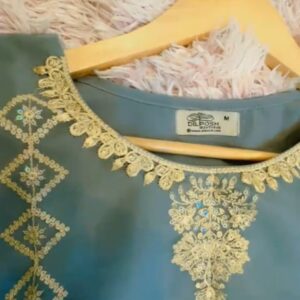 Luxury Organza Embroidered Dress