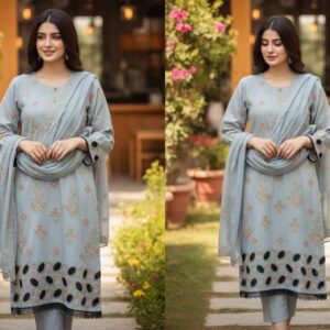 Classic Embroidered 3-Piece Suit
